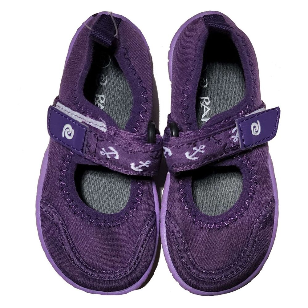 NEW Rafters Baby Kids Santa Cruz Anchor Grape Mary Jane Water Shoe Active Flats